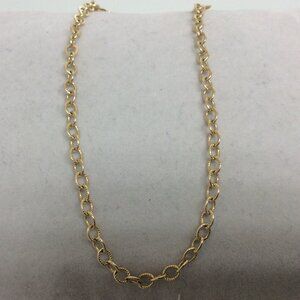 14k Yellow Real Gold Rollo Circle Loop Link Bracelet  6 3/4''    1.90gr  2.80